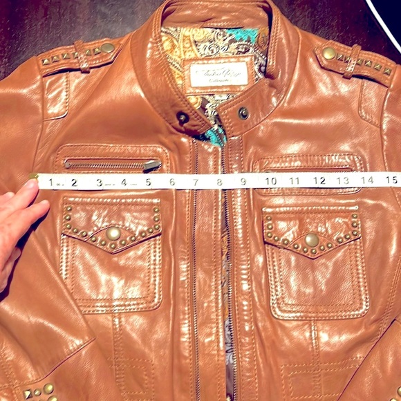 💙NWOT💙Tasha Polizzi💙 Studded Leather Jacket💙 - Picture 15 of 15